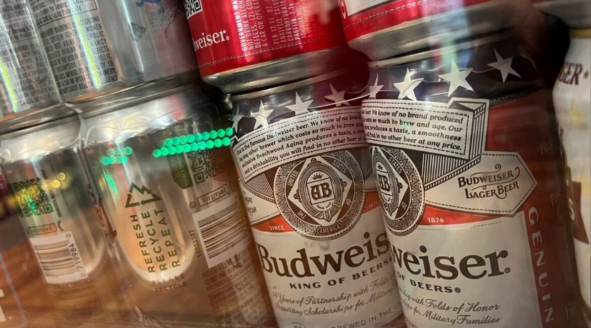 Cans of Budweiser brand beer are pictured at a liquor store in Washington, D.C. U.S., September 1, 2024. (Reuters File)
