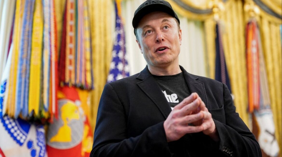 Elon Musk speaks during a press conference with U.S. President Donald Trump (not pictured), at the White House in Washington, D.C., U.S., May 30, 2025. REUTERS/Nathan Howard/File Photo