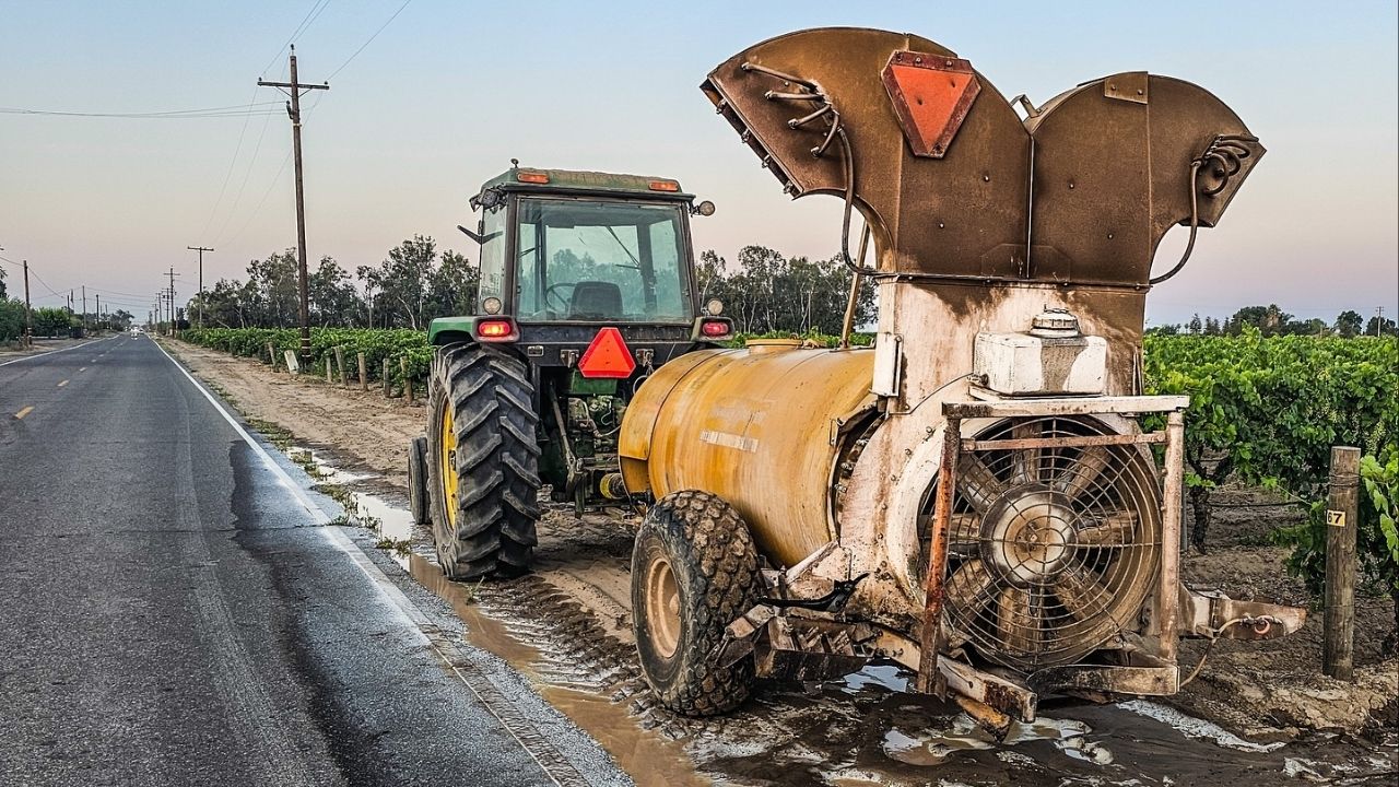 Farm equipment pictured as a part of the collision. (CHP)