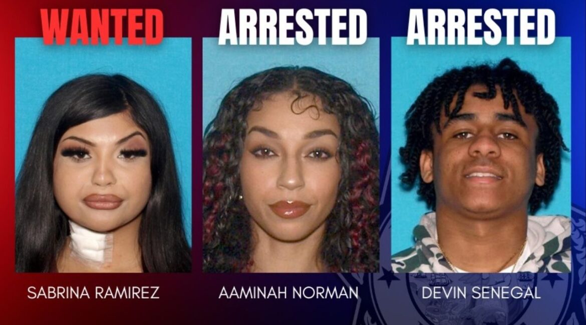 Fresno police arrested a woman wanted for a 2023 homicide and identified two additional suspects, including one still at large. (Fresno PD)