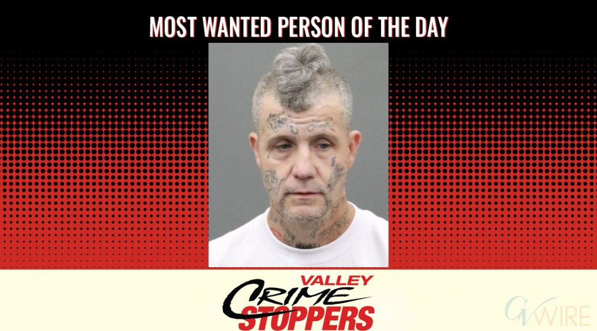James William Johnson is Valley Crime Stoppers' Most Wanted Person of the Day for June 3, 2025. (Valley Crimes Stoppers)