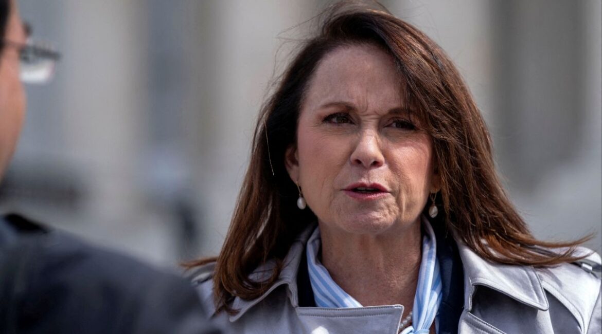 Louisiana Attorney General Liz Murrill leaves the U.S. Supreme Court after justices heard arguments in an appeal by President Joe Biden's administration of restrictions imposed by lower courts on its ability to encourage social media companies to remove content deemed misinformation, in Washington, U.S., March 18, 2024. (Reuters File)