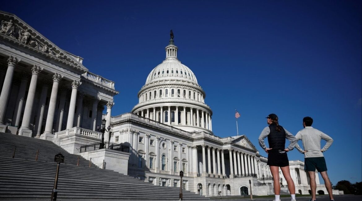 People look the U.S. Capitol on Capitol Hill in Washington, U.S., November 23, 2024. REUTERS/Benoit Tessier/File Photo