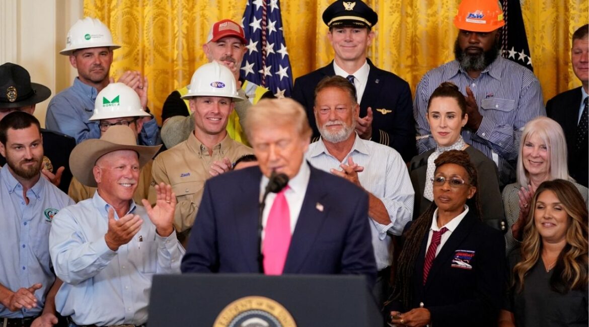 President Donald Trump speaks during a "One Big Beautiful" event at the White House in Washington, DC., U.S., June 26, 2025. (Reuters/Nathan Howard)