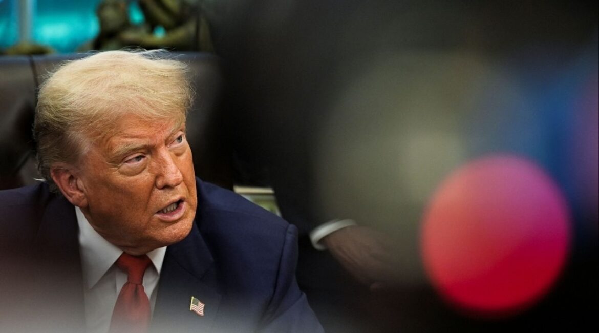 President Donald Trump speaks during a meeting with Democratic Republic of the Congo's Foreign Minister Therese Kayikwamba Wagner and Rwanda's Foreign Minister Olivier Nduhungirehe in the Oval Office at the White House in Washington D.C., June 27, 2025. (Reuters File)