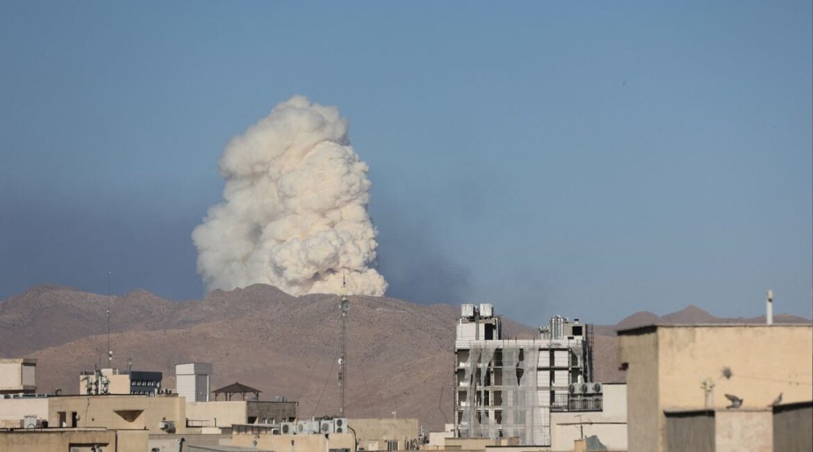 Smoke rises following an Israeli attack in Tehran, Iran, June 18, 2025. Majid Asgaripour/WANA (West Asia News Agency) via REUTERS