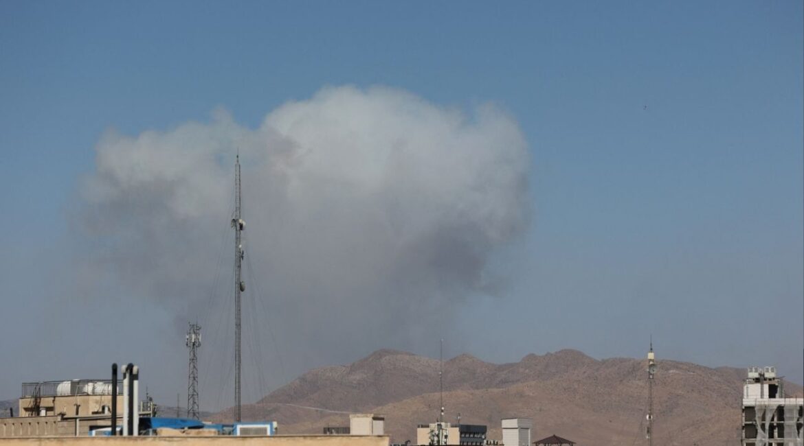 Smoke rises following an Israeli attack in Tehran, Iran, June 18, 2025. Majid Asgaripour/WANA (West Asia News Agency) via REUTERS