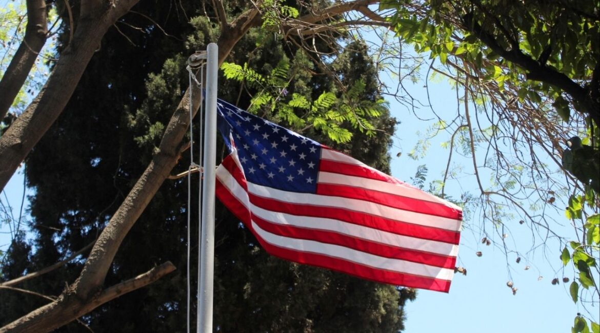 The American flag is raised at U.S. ambassador's residency in Damascus, Syria May 29, 2025. (Reuters File)