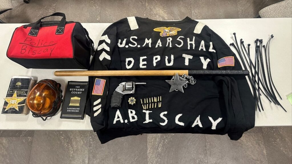The Madera County Sheriff's Office took this photo of the impersonated materials. (Madera County SO)