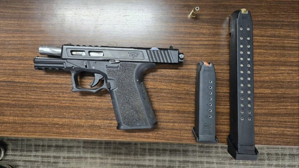 The firearm recovered at the scene by the Tulare County Sheriff's Office. (Tulare County SO)