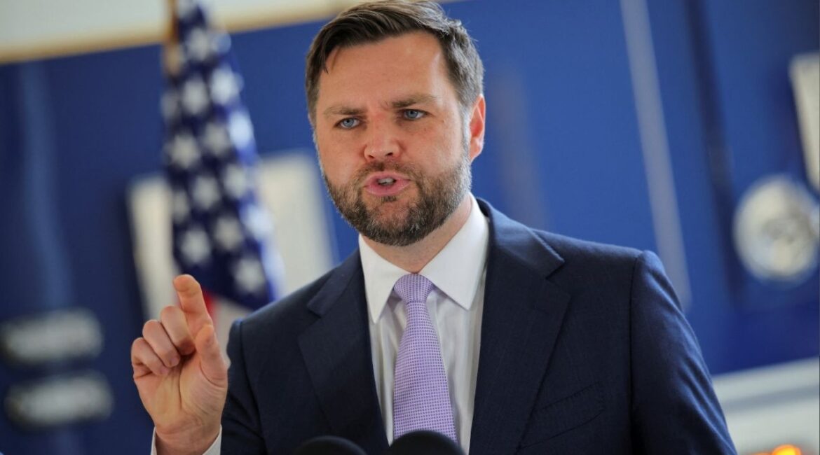 Vice President JD Vance delivers remarks at the Wilshire Federal Building in Los Angeles, California, U.S., June 20, 2025. (Reuters File)