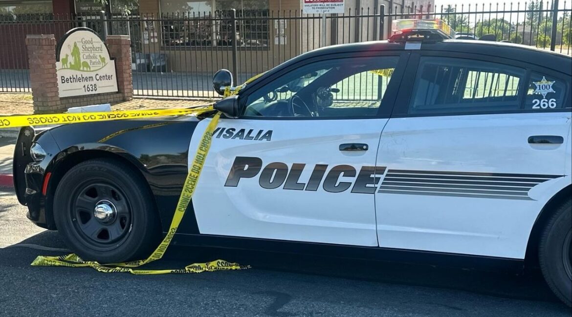 A 36-year-old man died after being shot multiple times outside the Bethlehem Center in Visalia, prompting an active homicide investigation on Tuesday, July 1, 2025. (Visalia PD)