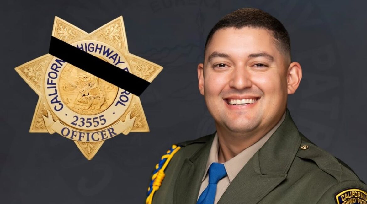 A California Highway Patrol officer died early Wednesday, July 2, 2025, after a suspected medical emergency caused his patrol vehicle to crash in Los Angeles. (CHP)
