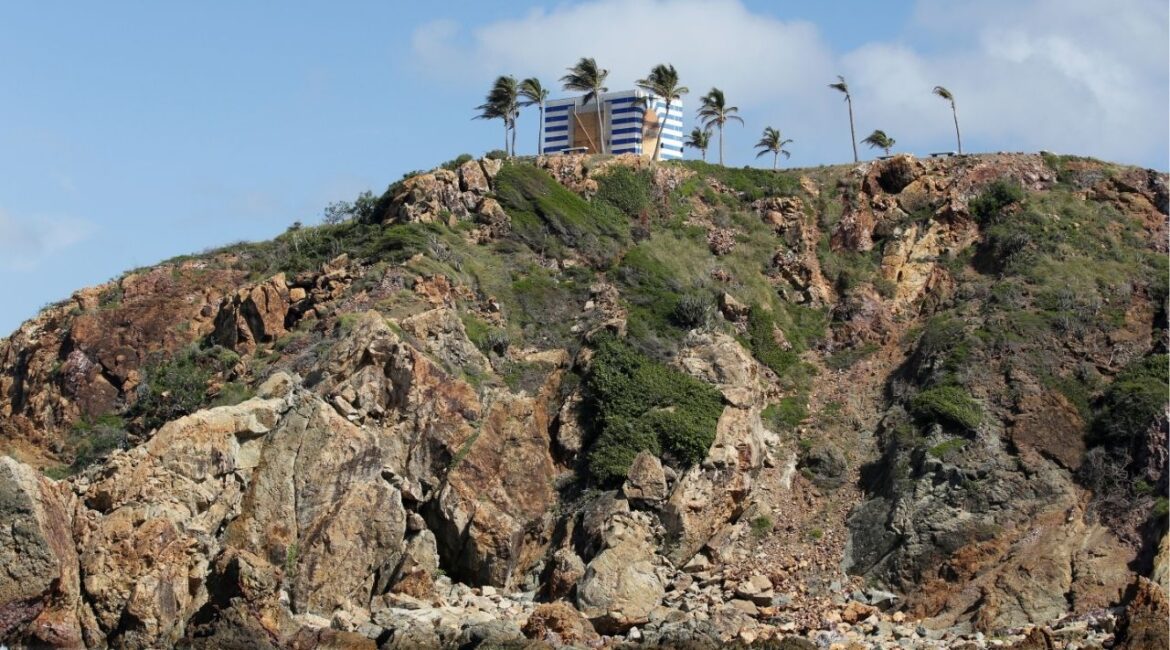 A building is seen at Little St. James Island, one of the properties of financier Jeffrey Epstein, near Charlotte Amalie, U.S. Virgin Islands August 17, 2019. (Reuters File)