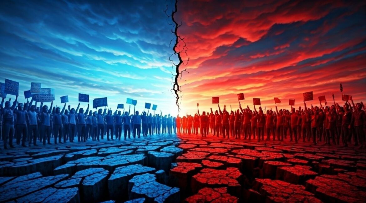 A new Marist Poll finds that most Americans believe national divisiveness and politically motivated violence pose serious threats to U.S. democracy. (Shutterstock)