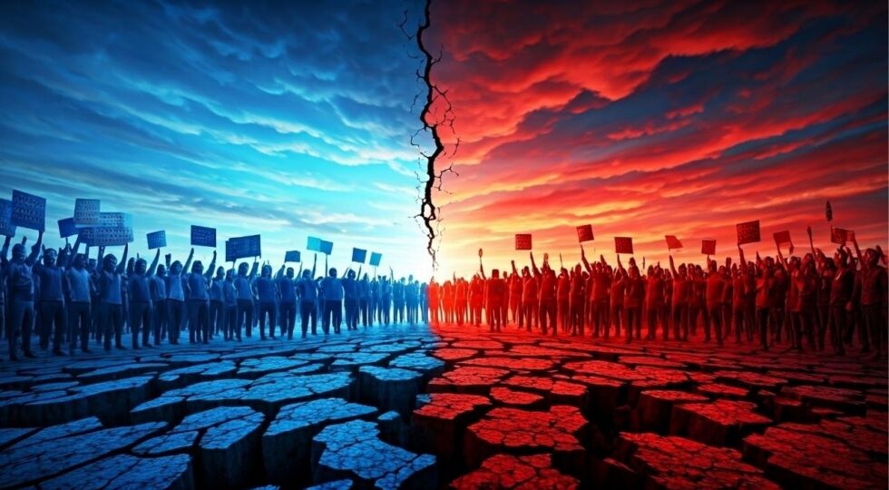A new Marist Poll finds that most Americans believe national divisiveness and politically motivated violence pose serious threats to U.S. democracy. (Shutterstock)