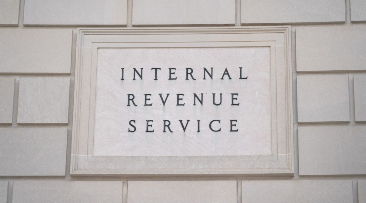 A sign is seen at the U.S. Internal Revenue Service (IRS) building after it was reported the IRS will lay off about 6,700 employees, a restructuring that could strain the tax-collecting agency's resources during the critical tax-filing season, in Washington, D.C., February 20, 2025. (Reuters File)
