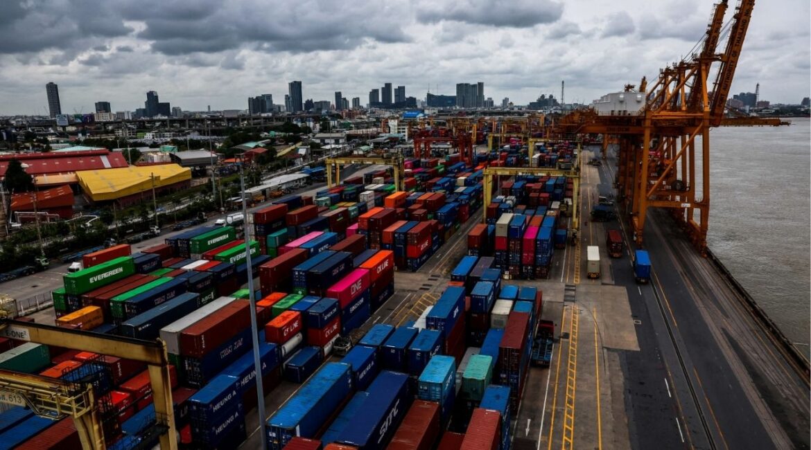 A view of a port under the Port Authority of Thailand, following the announcement that U.S. President Donald Trump would impose tariffs of 36% on goods from Thailand starting on August 1, in Bangkok, Thailand July 8, 2025. (Reuters File)