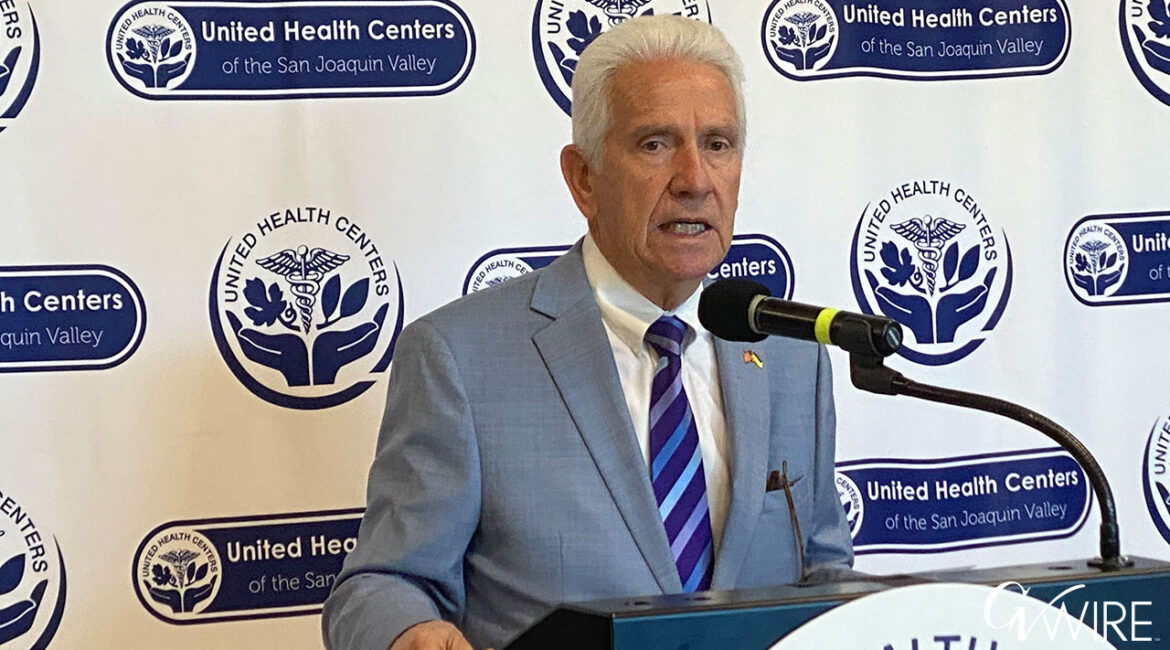 Congressmember Jim Costa defends Medicaid / Medi-Cal, and responds to GOP criticism at a Fresno news conference on July 30, 2025