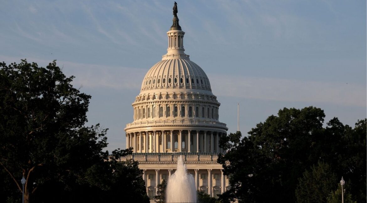 FILE PHOTO: A view shows the dome of the U.S. Capitol, in Washington, D.C., U.S., July 3, 2025. REUTERS/Umit Bektas/File Photo