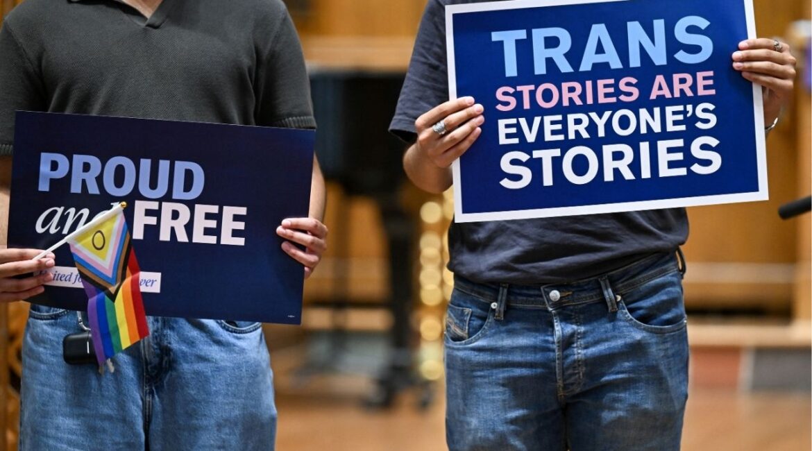 Family members and advocates gather inside the Lutheran Church of the Reformation near the U.S. Supreme Court after justices supported a Republican-backed ban in Tennessee on gender-affirming medical care for transgender minors, during a rally in Washington, D.C., U.S., June 18, 2025. (Reuters File)