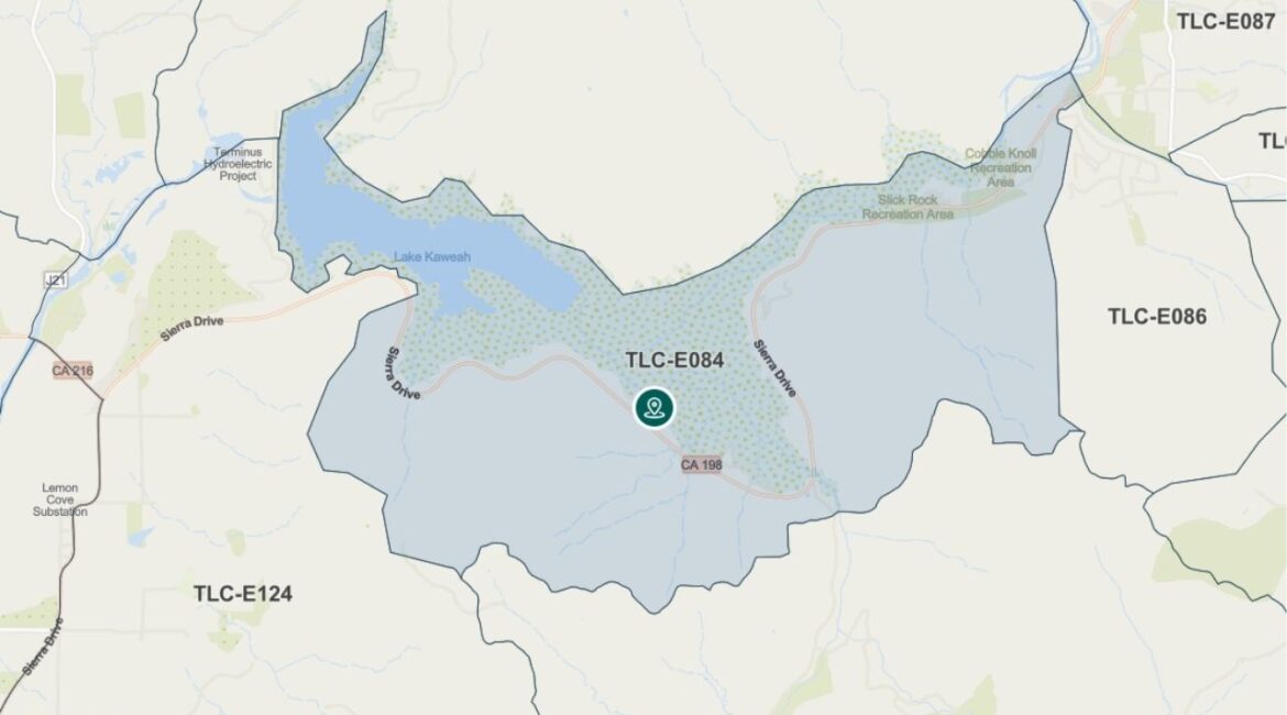 Fire officials issued an advisory Monday for a wildland fire near Lake Kaweah in Tulare County, urging residents in zone TLC-E084 to stay informed, though no evacuation order is in place. (Genasys)
