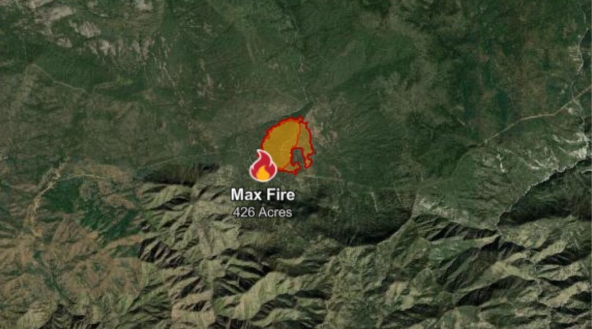 Fresno County officials have lifted the evacuation order for the Max Fire near Pine Flat Lake, though the 426-acre blaze remains just 20% contained. (CalFire)