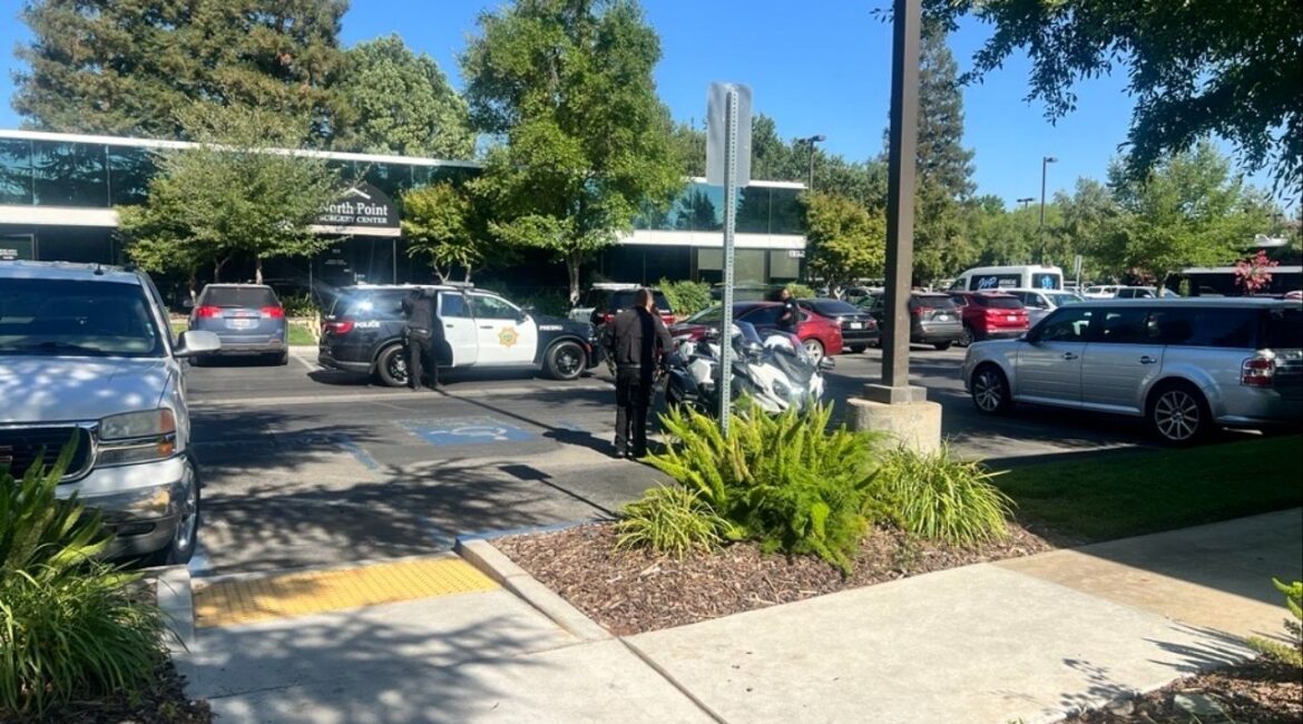 Fresno police arrested a suspect on suspicion of DUI Tuesday, July 1, 2025, morning after they showed up intoxicated to work, caused a disturbance, and struck another vehicle before arriving. (GV Wire/Anthony W. Haddad)