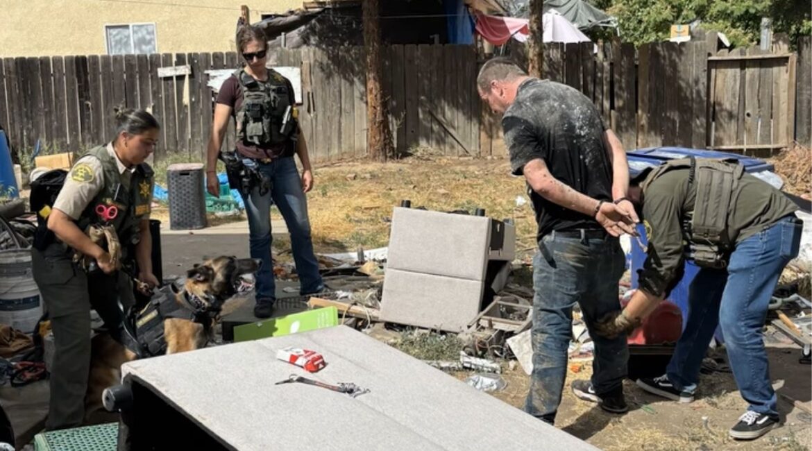 Gary White, 42, a wanted fugitive, was arrested in Chowchilla after deputies found him hiding in an attic and he surrendered without incident on Thursday, July 3, 2025. (Madera County SO)