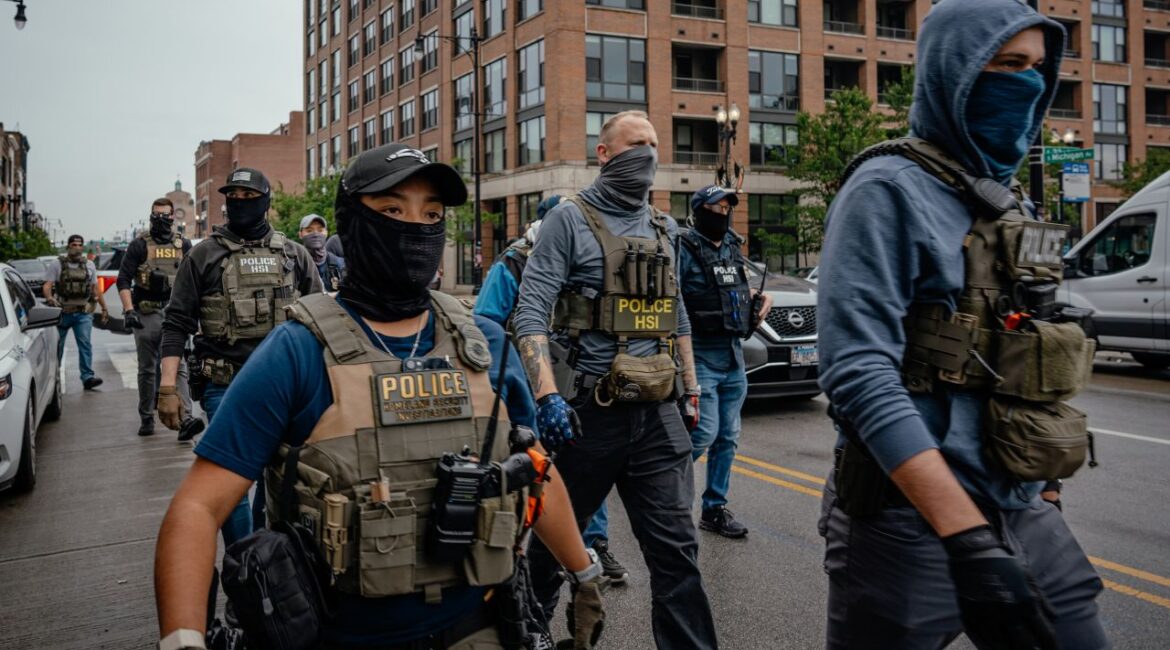 Masked ICE Agents in Chicago