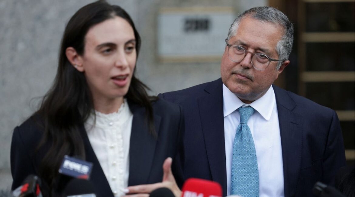 Lawyer Teny Geragos speaks to the media next to lawyers Marc Agnifilo outside the U.S. federal court, following a bail hearing, after the jury reached verdicts in the Sean "Diddy" Combs sex trafficking and racketeering conspiracy trial, in Manhattan, New York City, U.S., July 2, 2025. (Reuters File)