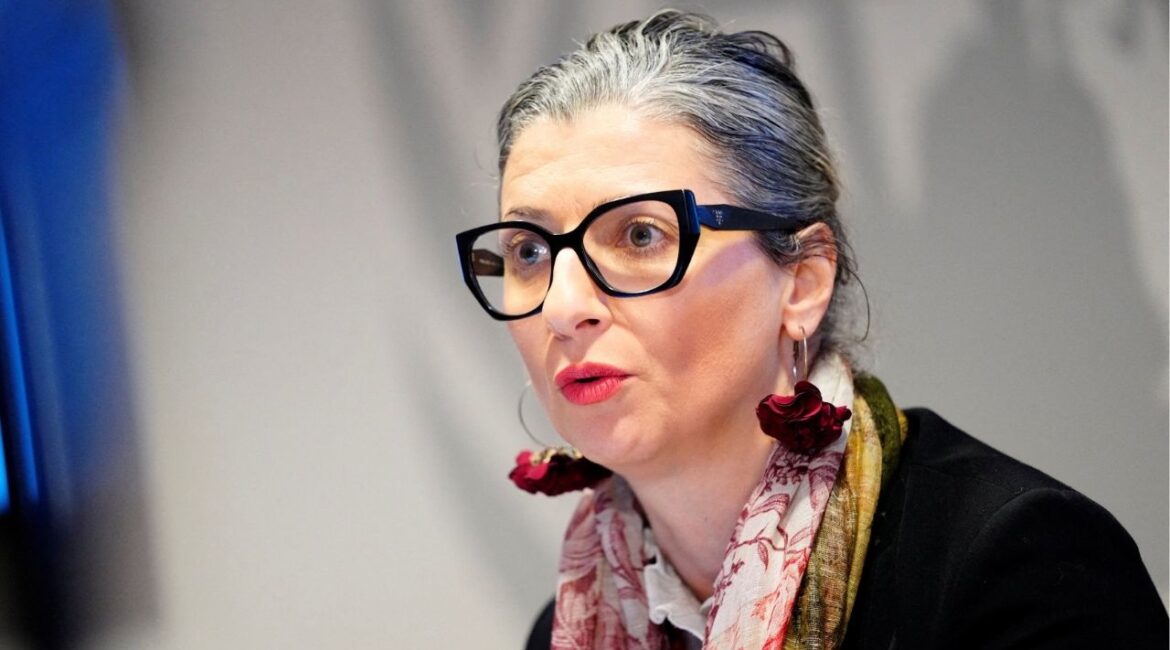 UN Special Rapporteur for the occupied Palestinian territories, Francesca Albanese gives a press conference at the UN City in Copenhagen, Denmark February 5, 2025. (Reuters File)
