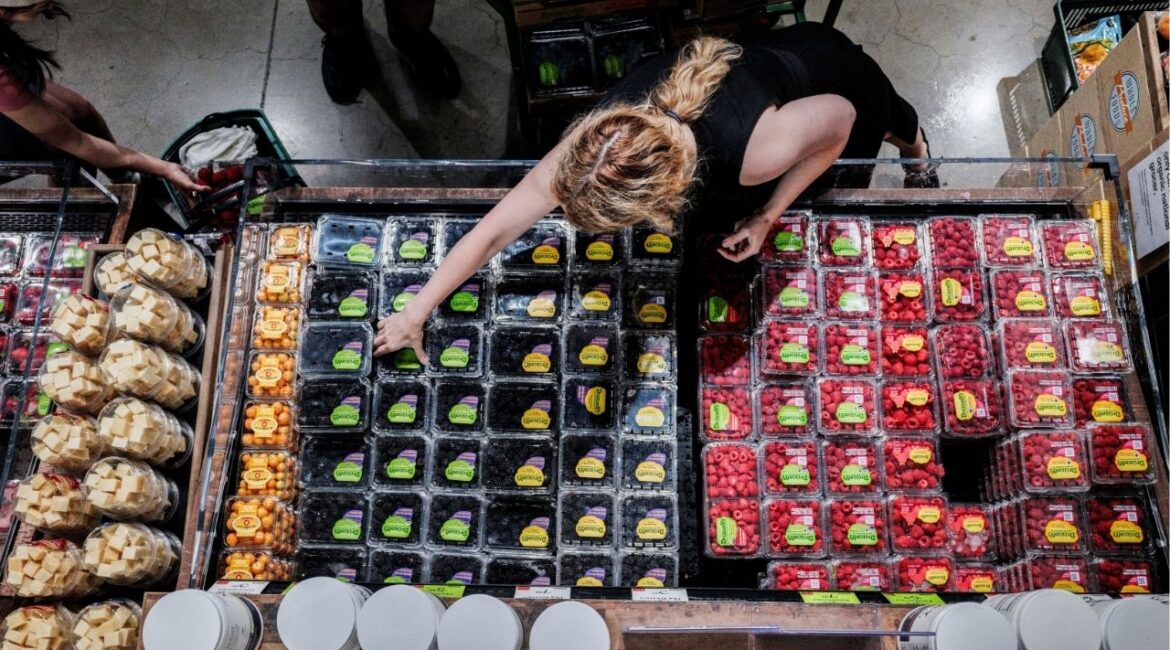 People shop for groceries at a store in New York City, U.S., July 15, 2025. (Reuters File)