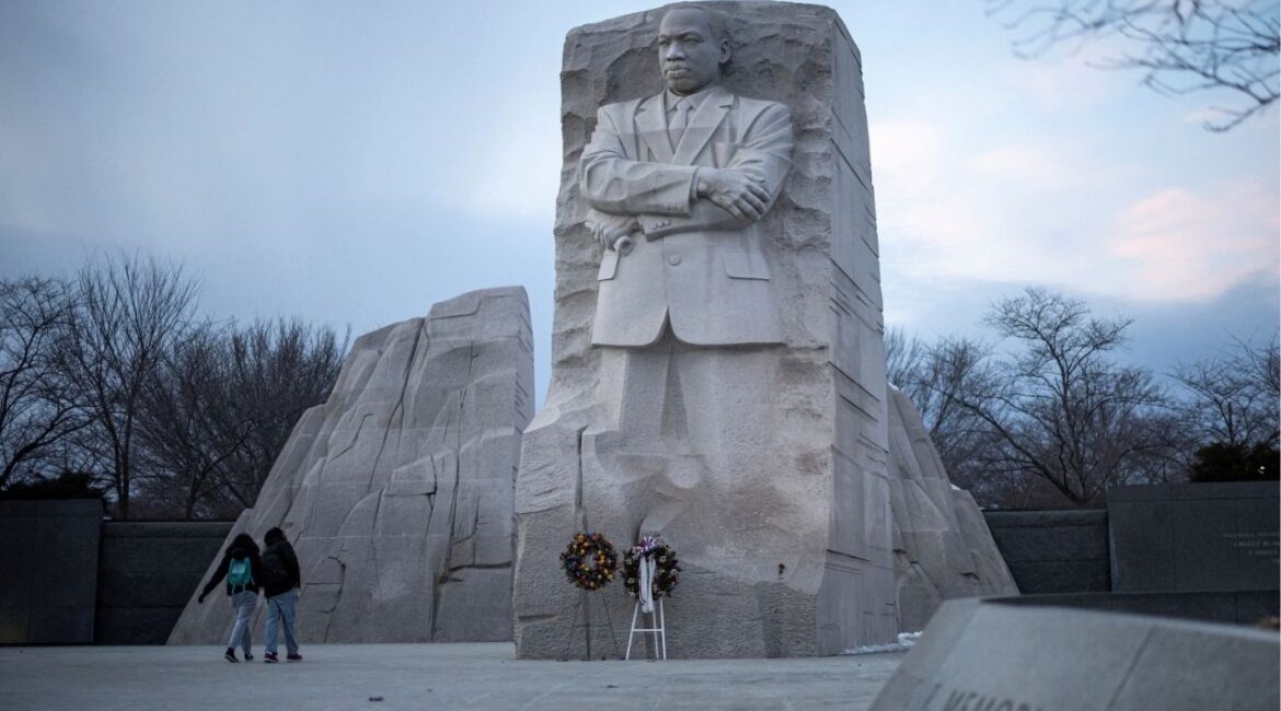 People walk by the Martin Luther King, Jr. Memorial, ahead of the presidential inauguration of U.S. President-elect Donald Trump, in Washington, U.S., January 16, 2025. (Reuters File)