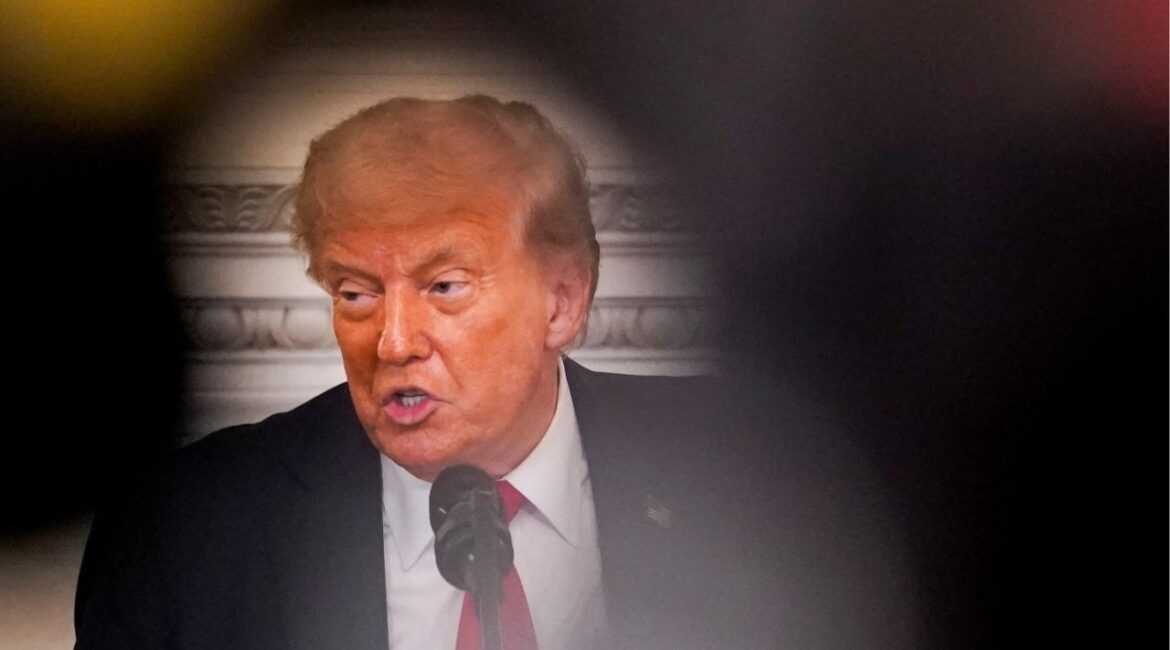 President Donald Trump speaks during the White House Faith Office Luncheon at the White House in Washington, D.C., U.S., July 14, 2025. (Reuters/Nathan Howard)
