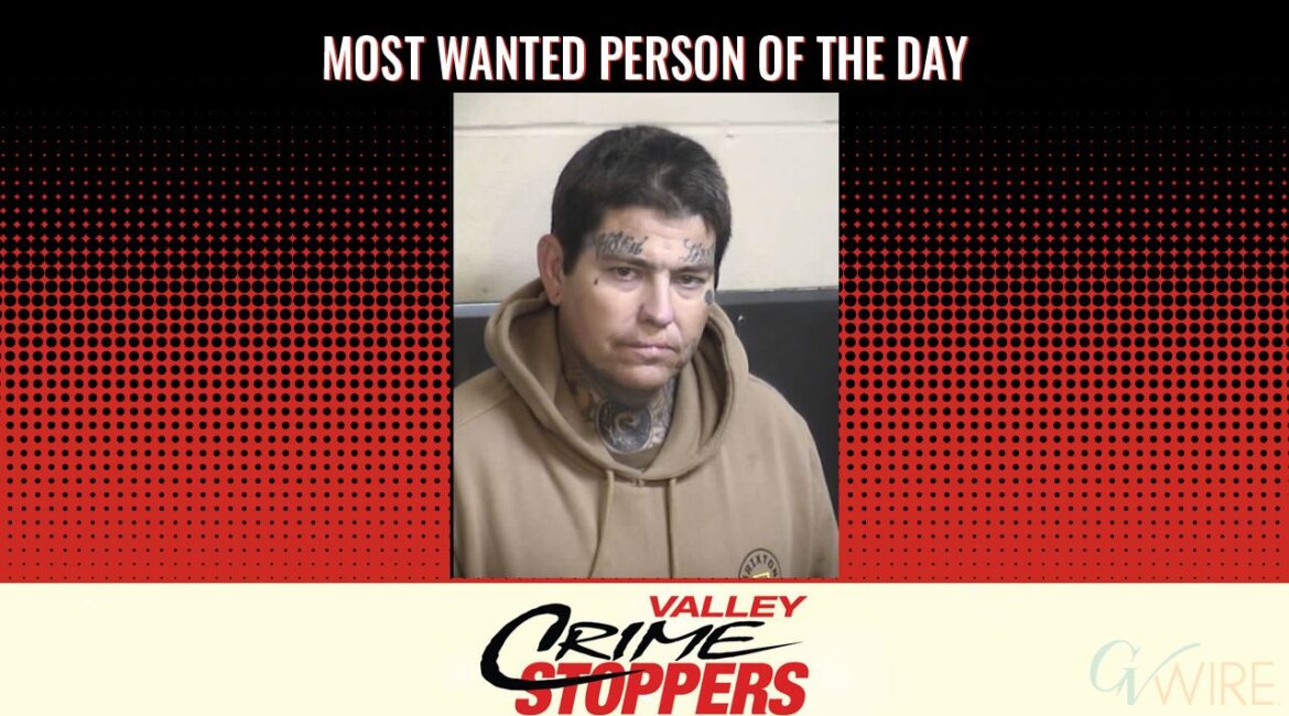 Ryan Joseph Enos is Valley Crime Stoppers' Most Wanted Person of the Day for July 16, 2025. (Valley Crimes Stoppers)