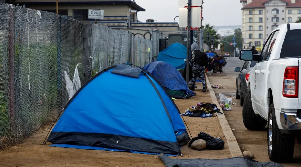 San Diego Homeless Encampment