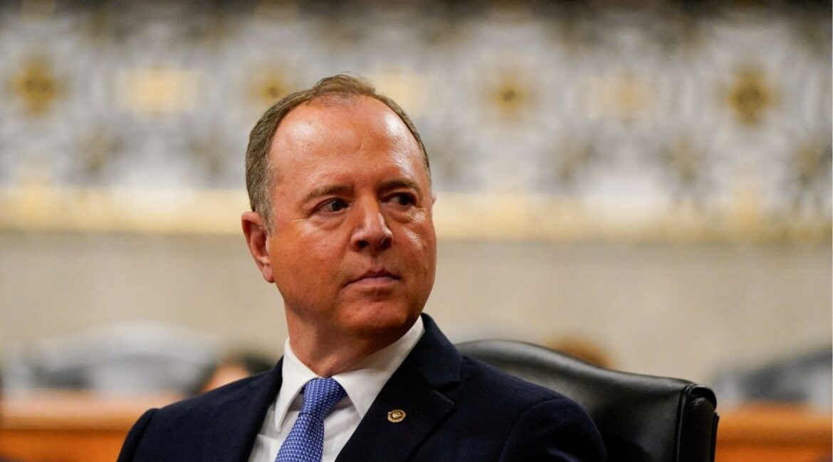 Senator Adam Schiff (D-CA) attends a hearing organized by Democrats in the House of Representatives and Senate about the Trump administration's treatment of the Justice Department and law firms who act in cases disliked by the Republican president, on Capitol Hill in Washington, D.C., U.S., April 7, 2025. (Reuters File)