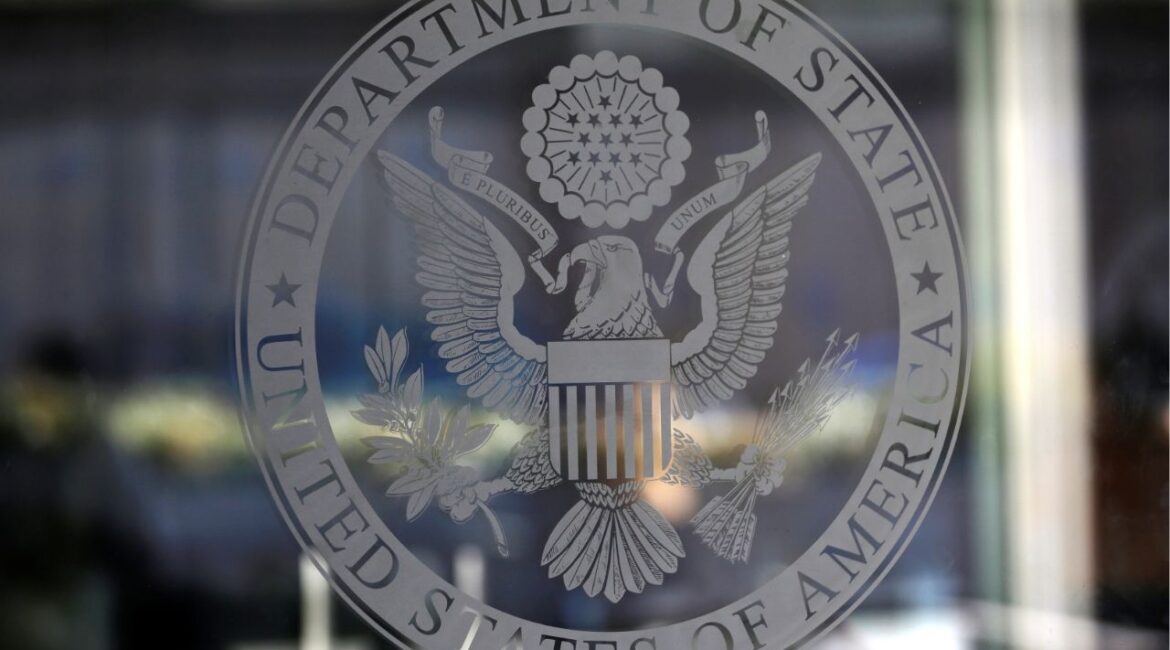 The seal of the United States Department of State is seen in Washington, U.S., January 26, 2017. (Reuters File)