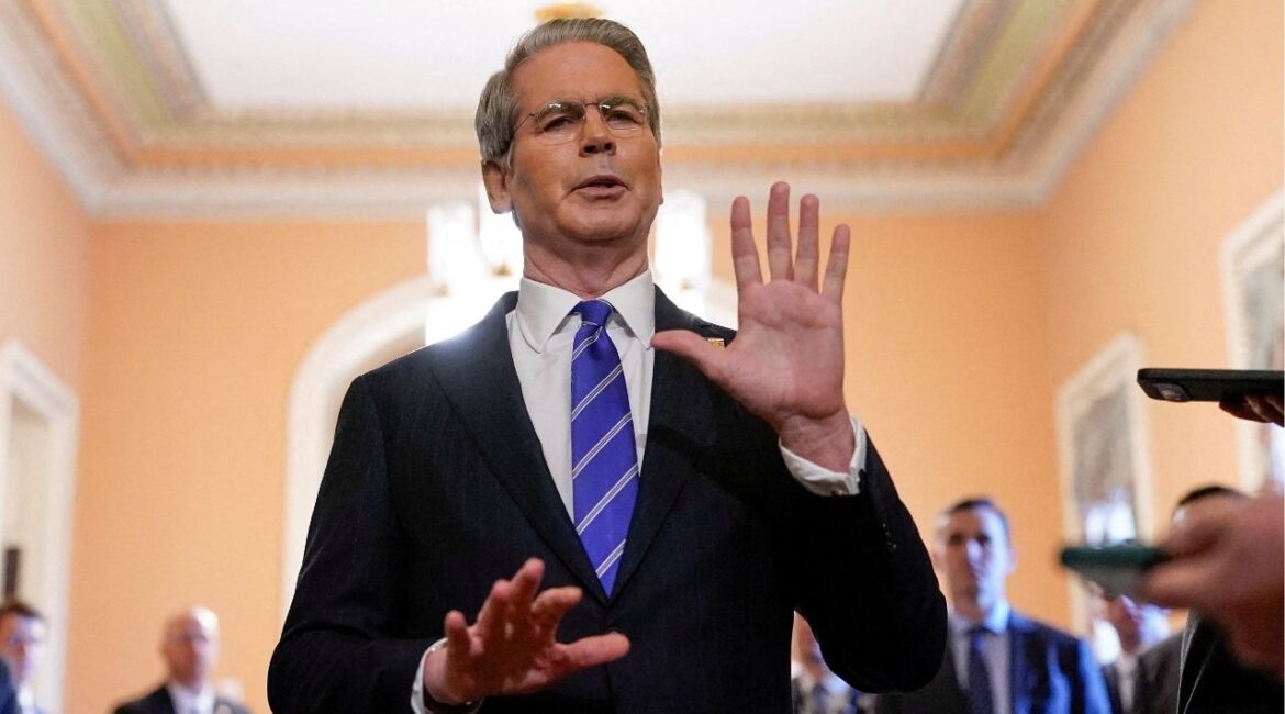 Treasury Secretary Scott Bessent speaks to reporters at the U.S. Capitol as Republican lawmakers struggle to pass U.S. President Donald Trump?s sweeping spending and tax bill, on Capitol Hill in Washington, D.C., U.S., June 27, 2025. (Reuters File)