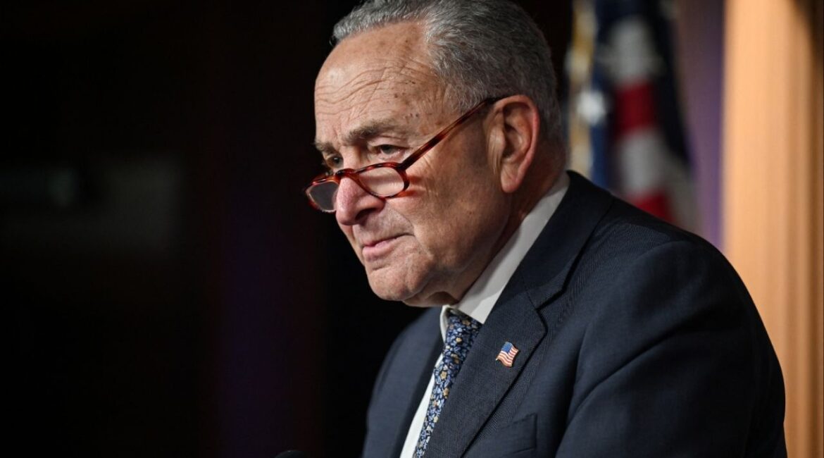 U.S. Senate Minority Leader Chuck Schumer (D-NY) speaks during a press conference after the Senate passes U.S. President Donald Trump’s sweeping spending and tax bill, on Capitol Hill in Washington, D.C., U.S., July 1, 2025. (Reuters/Annabelle Gordon)