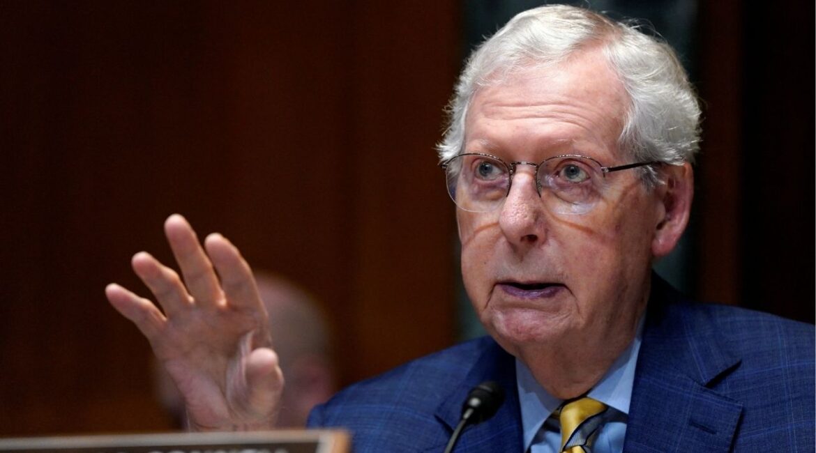 U.S. Senator Mitch McConnell (R-KY) attends a Senate Appropriations Committee hearing on U.S. President Donald Trump's budget request for the Department of Defense, on Capitol Hill in Washington, D.C., U.S., June 11, 2025. (Reuters File)