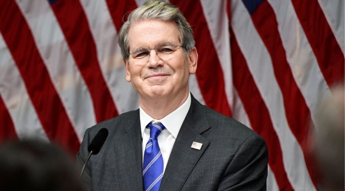 U.S. Treasury Secretary Scott Bessent attends a press conference at government quarters Rosenbad after the trade talks between the U.S. and China concluded, in Stockholm, Sweden, July 29, 2025. (Reuters File)