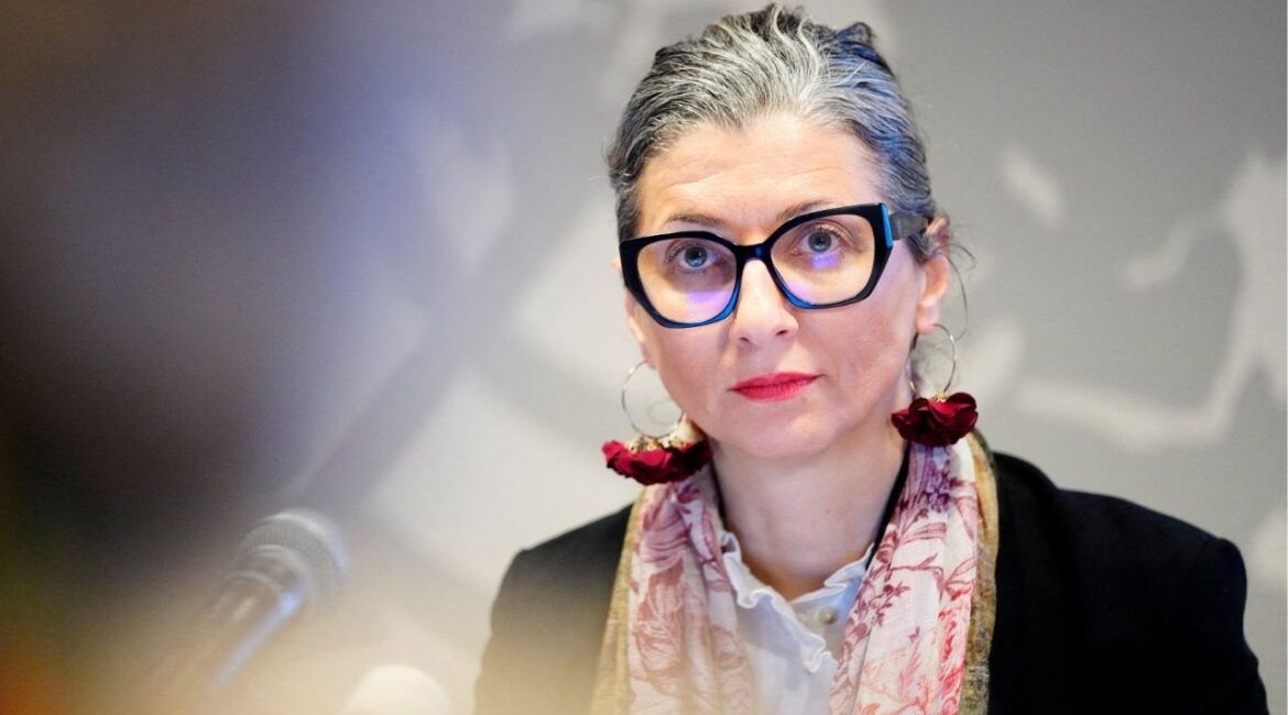 UN Special Rapporteur for the occupied Palestinian territories, Francesca Albanese gives a press conference at the UN City in Copenhagen, Denmark February 5, 2025. (Reuters File)