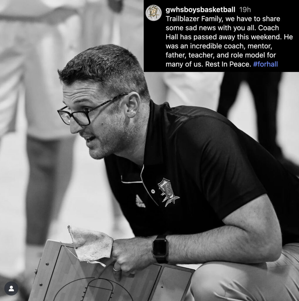 Golden West HS boys basketball coach Drew Hall