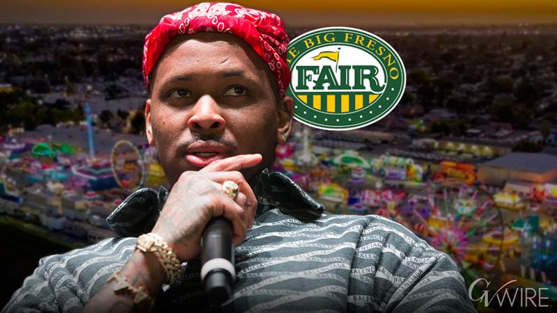 West Coast rapper YG will perform at the 2025 Big Fresno Fair on Oct. 2 as part of the Table Mountain Concert Series. (GV Wire Composite/Paul Marshall)