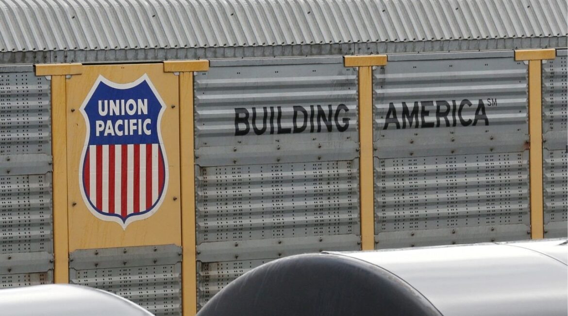 A Union Pacific rail car is parked at a Burlington Northern Santa Fe (BNSF) train yard in Seattle, Washington, U.S., February 10, 2017. (Reuters File)