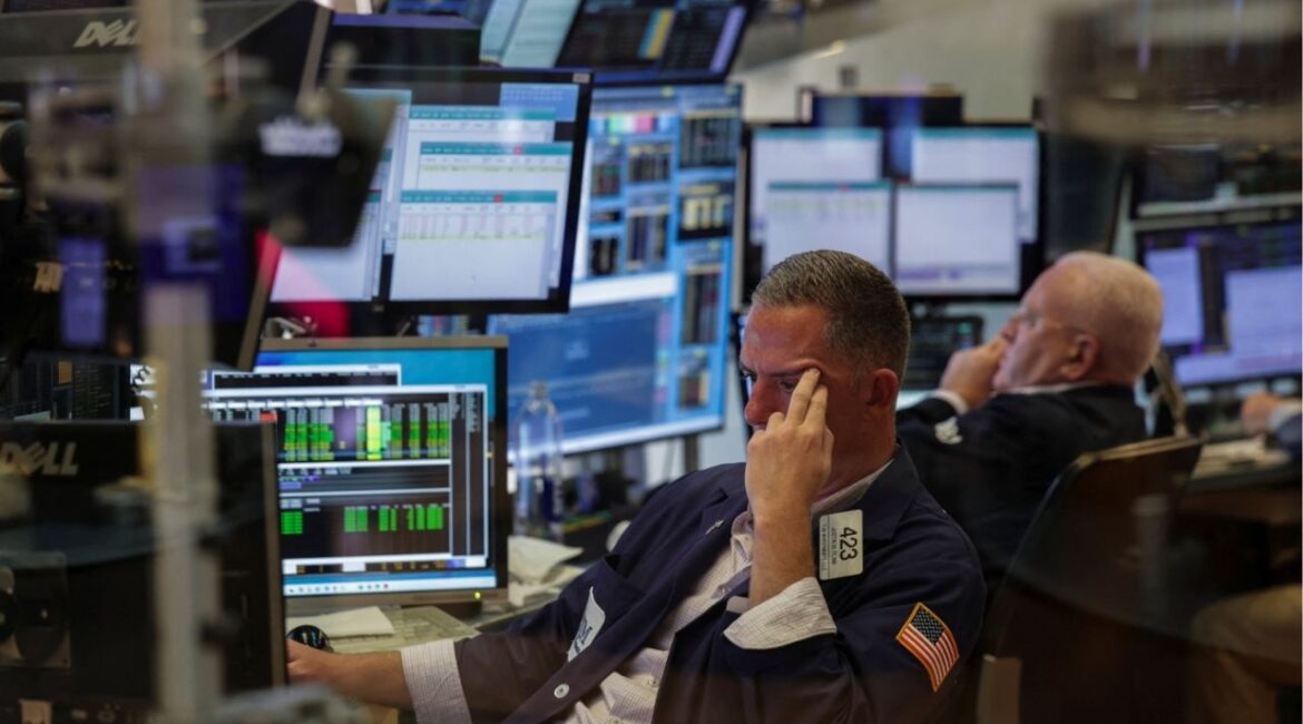 A trader works on the floor at the New York Stock Exchange (NYSE) in New York City, U.S., July 30, 2025. (Reuters/Jeenah Moon)