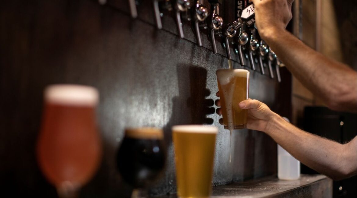 Beer is poured from a tap at a brewery in Oceanside, California, U.S., October 15, 2020. (Reuters File)