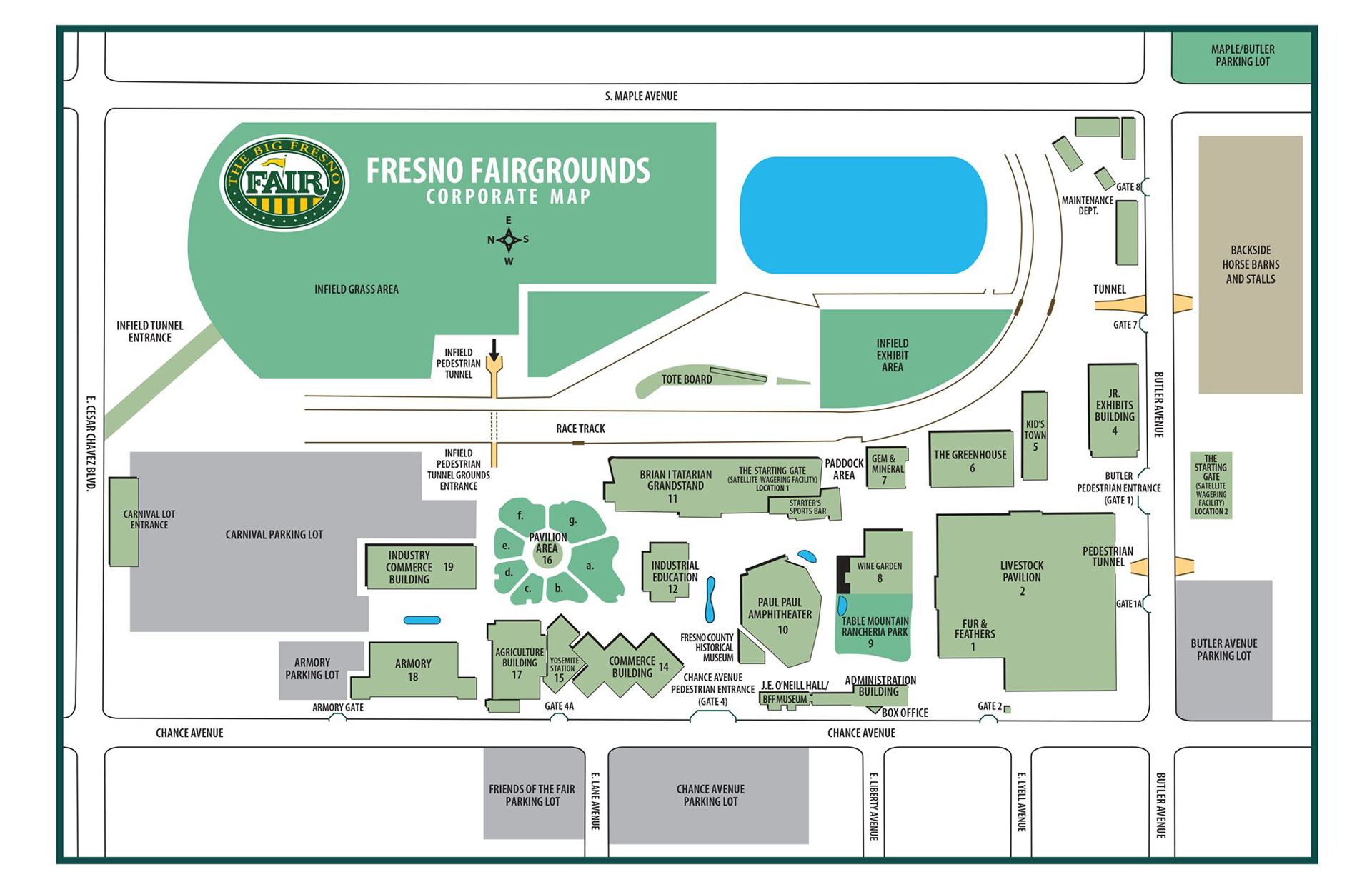 Big Fresno Fair Corporate Map
